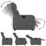 Sillón reclinable elevable de tela gris oscuro de , Sillones - Ref: Foro24-3206796, Precio: 267,74 €, Descuento: %