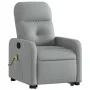 Light Gray Fabric Foot Recliner Massage Chair by , Armchairs - Ref: Foro24-3206804, Price: 283,83 €, Discount: %