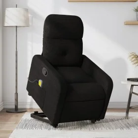 Sillón reclinable de masaje elevable tela negro de , Sillones - Ref: Foro24-3206806, Precio: 303,87 €, Descuento: %