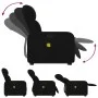 Anhebbarer Massagesessel aus schwarzem Stoff von , Sessel - Ref: Foro24-3206806, Preis: 304,62 €, Rabatt: %