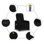 Anhebbarer Massagesessel aus schwarzem Stoff von , Sessel - Ref: Foro24-3206806, Preis: 283,45 €, Rabatt: %