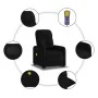 Sillón reclinable de masaje elevable tela negro de , Sillones - Ref: Foro24-3206806, Precio: 303,76 €, Descuento: %