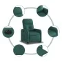 Dark Green Fabric Electric Liftable Recliner Chair by , Armchairs - Ref: Foro24-3206819, Price: 323,01 €, Discount: %