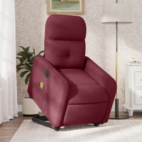Sillón de masaje elevable eléctrico tela rojo tinto de , Sillones - Ref: Foro24-3206825, Precio: 316,83 €, Descuento: %