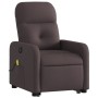 Elektrischer Massagesessel mit hochklappbarer Liege, dunkelbrauner Stoff von , Sessel - Ref: Foro24-3206827, Preis: 317,07 €,...