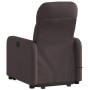 Elektrischer Massagesessel mit hochklappbarer Liege, dunkelbrauner Stoff von , Sessel - Ref: Foro24-3206827, Preis: 317,07 €,...