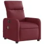 Sillón de masaje reclinable eléctrico tela rojo tinto de , Sillones - Ref: Foro24-3206693, Precio: 271,12 €, Descuento: %