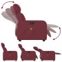 Sillón de masaje reclinable eléctrico tela rojo tinto de , Sillones - Ref: Foro24-3206693, Precio: 271,12 €, Descuento: %