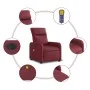 Sillón de masaje reclinable eléctrico tela rojo tinto de , Sillones - Ref: Foro24-3206693, Precio: 271,12 €, Descuento: %