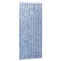 Mosquito net curtain chenille blue, white, and silver 100x220 cm by vidaXL, Mosquito nets for windows - Ref: Foro24-284275, P...