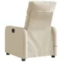 Sillón reclinable de masaje eléctrico tela color crema de , Sillones - Ref: Foro24-3206698, Precio: 272,71 €, Descuento: %