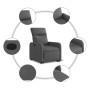 Dark Gray Fabric Liftable Recliner by , Armchairs - Ref: Foro24-3206700, Price: 245,78 €, Discount: %