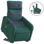 Silla de masaje reclinable de pie de tela verde oscura de , Sillones - Ref: Foro24-3206714, Precio: 291,33 €, Descuento: %