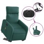 Silla de masaje reclinable de pie de tela verde oscura de , Sillones - Ref: Foro24-3206714, Precio: 270,59 €