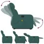 Silla de masaje reclinable de pie de tela verde oscura de , Sillones - Ref: Foro24-3206714, Precio: 291,33 €, Descuento: %