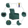 Liegender Fußmassagesessel aus dunkelgrünem Stoff von , Sessel - Ref: Foro24-3206714, Preis: 276,68 €, Rabatt: %
