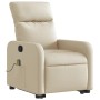 Liegender Fußmassagesessel aus cremefarbenem Stoff von , Sessel - Ref: Foro24-3206716, Preis: 287,19 €, Rabatt: %