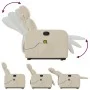 Silla de masaje reclinable de pie de tela color crema de , Sillones - Ref: Foro24-3206716, Precio: 308,25 €, Descuento: %