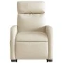 Silla de masaje reclinable de pie de tela color crema de , Sillones - Ref: Foro24-3206716, Precio: 308,25 €, Descuento: %