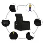 Anhebbarer elektrischer Massagesessel aus schwarzem Stoff von , Sessel - Ref: Foro24-3206728, Preis: 339,42 €, Rabatt: %