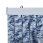 Chenille Moskitonetzvorhang blau, weiß und silber 100x220 cm von vidaXL, Moskitonetze für Fenster - Ref: Foro24-284275, Preis...
