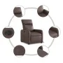 Brauner Power-Liegestuhl aus Kunstleder von , Sessel - Ref: Foro24-3206737, Preis: 240,32 €, Rabatt: %