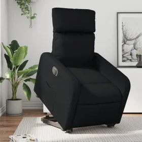Black synthetic leather electric recliner and lift chair by , Armchairs - Ref: Foro24-3206763, Price: 323,35 €, Discount: %