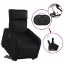 Sillón reclinable y elevable eléctrico cuero sintético negro