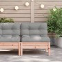 Gartensofa ohne Armlehnen mit Massivholzkissen Douglas von , Modulare Sofas für den Außenbereich - Ref: Foro24-838159, Preis:...