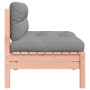 Gartensofa ohne Armlehnen mit Massivholzkissen Douglas von , Modulare Sofas für den Außenbereich - Ref: Foro24-838159, Preis:...