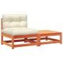 Garden sofa without armrests with cushions and footrest by , Modular outdoor sofas - Ref: Foro24-838138, Price: 121,65 €, Dis...
