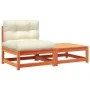 Garden sofa without armrests with cushions and footrest by , Modular outdoor sofas - Ref: Foro24-838138, Price: 120,56 €, Dis...