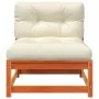 Garden sofa without armrests with cushions and footrest by , Modular outdoor sofas - Ref: Foro24-838138, Price: 120,56 €, Dis...