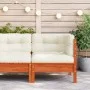 Garden corner sofa and wax brown pine wood cushions by , Modular outdoor sofas - Ref: Foro24-838150, Price: 107,69 €, Discoun...