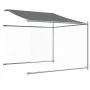 Dog cage roof and door gray galvanized steel 4x2x2 m by , Dog kennels and fences - Ref: Foro24-3209568, Price: 242,79 €, Disc...