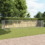 Jaula de perros con puerta acero galvanizado gris 8x2x1,5 m