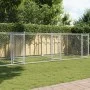Hundekäfig mit Türen aus grau verzinktem Stahl 8x2x1,5 m von , Hundehütten und Zäune - Ref: Foro24-3209575, Preis: 361,95 €, ...