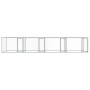 Dog cage with doors gray galvanized steel 8x2x1.5 m by , Dog kennels and fences - Ref: Foro24-3209575, Price: 369,15 €, Disco...