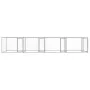 Hundekäfig mit Türen aus grau verzinktem Stahl 8x2x1,5 m von , Hundehütten und Zäune - Ref: Foro24-3209575, Preis: 361,95 €, ...