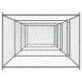 Dog cage with doors gray galvanized steel 8x2x1.5 m by , Dog kennels and fences - Ref: Foro24-3209575, Price: 369,15 €, Disco...