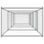 Hundekäfig mit Türen aus grau verzinktem Stahl 8x2x1,5 m von , Hundehütten und Zäune - Ref: Foro24-3209575, Preis: 361,95 €, ...