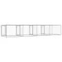 Hundekäfig mit Türen aus grau verzinktem Stahl 8x2x1,5 m von , Hundehütten und Zäune - Ref: Foro24-3209575, Preis: 361,95 €, ...