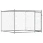 Hundekäfig mit Türen aus grau verzinktem Stahl 8x2x1,5 m von , Hundehütten und Zäune - Ref: Foro24-3209575, Preis: 361,95 €, ...