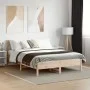 White pine wood bed frame with headboard 150x200cm by , Beds and slatted bases - Ref: Foro24-842642, Price: 109,80 €, Discoun...