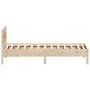Estructura de cama con cabecero madera maciza pino 100x200 cm de , Camas y somieres - Ref: Foro24-842654, Precio: 92,52 €, De...