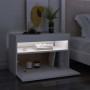 Nachttisch-LED-Leuchten, 2 Stück, weißes Sperrholz, 60 x 35 x 40 cm von vidaXL, Nachttische - Ref: Foro24-3082775, Preis: 89,...