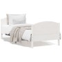 Estructura de cama con cabecero madera de pino blanca 90x200 cm de , Camas y somieres - Ref: Foro24-842567, Precio: 111,61 €,...