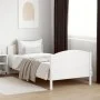 White pine wood bed frame with headboard 90x200 cm by , Beds and slatted bases - Ref: Foro24-842567, Price: 110,64 €, Discoun...