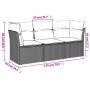 Juego de sofás de jardín con cojines beige 3 pzas ratán PE de , Conjuntos de jardín - Ref: Foro24-3249047, Precio: 229,96 €, ...