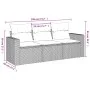 Garden sofa set with beige cushions 3 pieces PE rattan by , Modular outdoor sofas - Ref: Foro24-3250995, Price: 243,98 €, Dis...